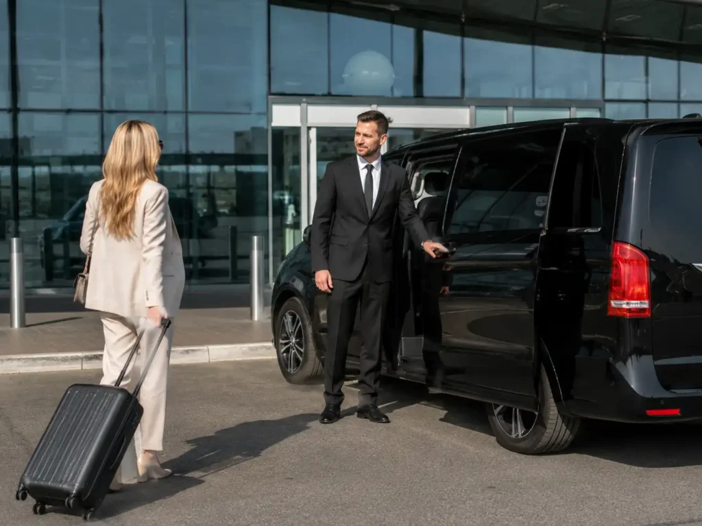 Mercedes V-Class private airport transfer from Lille