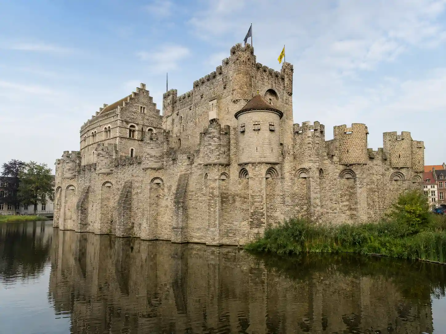Gravensteen Castle, landmark near Lille to Ghent private transfer drop-off