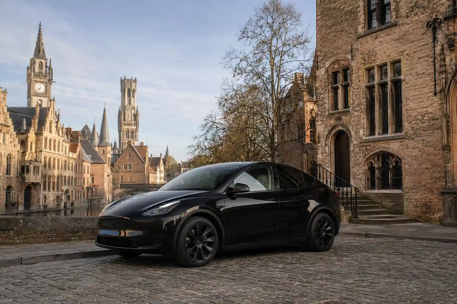 Private chauffeur transfer for Lille to Ghent private transfer, Grand Place and Saint Nicholas Church