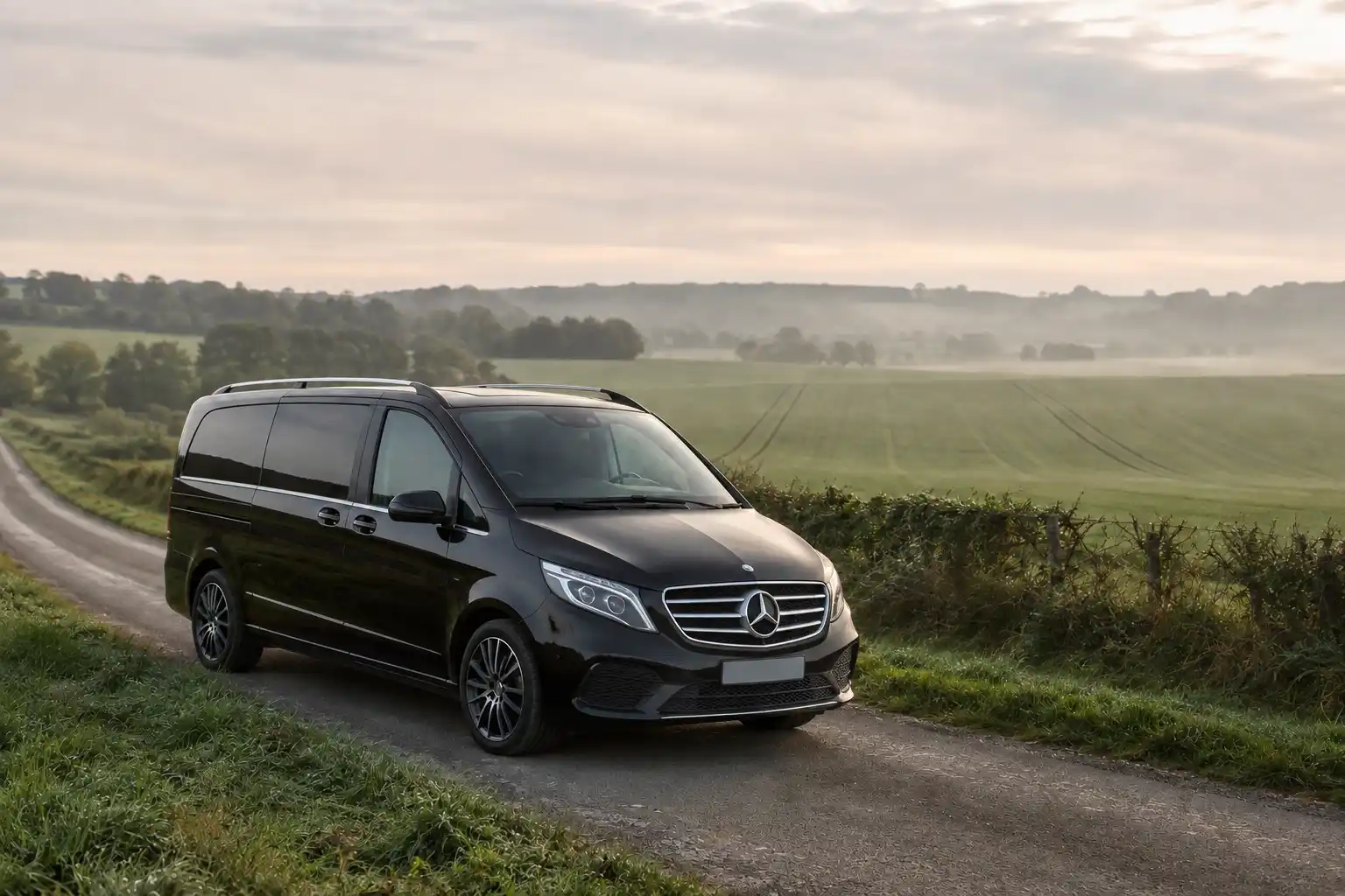 Mercedes V-Class for Lille to Villers-Bretonneux private transfer, ANZAC Day group travel