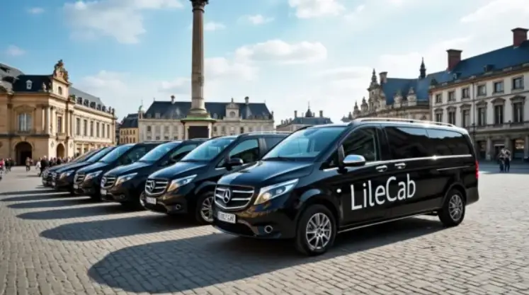 Black LilleCab Mercedes V-Class vehicles for family and group transfers