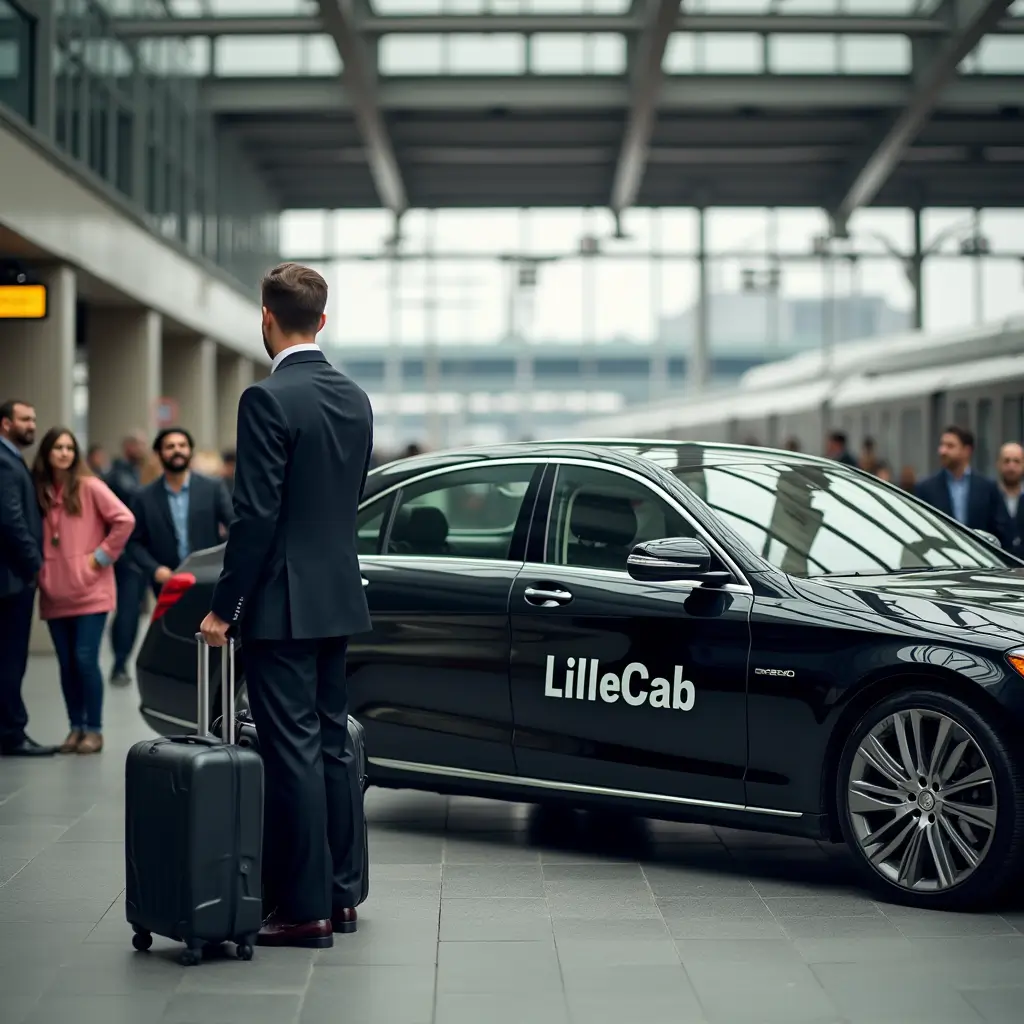 LilleCab vehicle providing private transfers from Lille Europe station